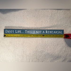 Enjoy Life Wooden Decor Sign